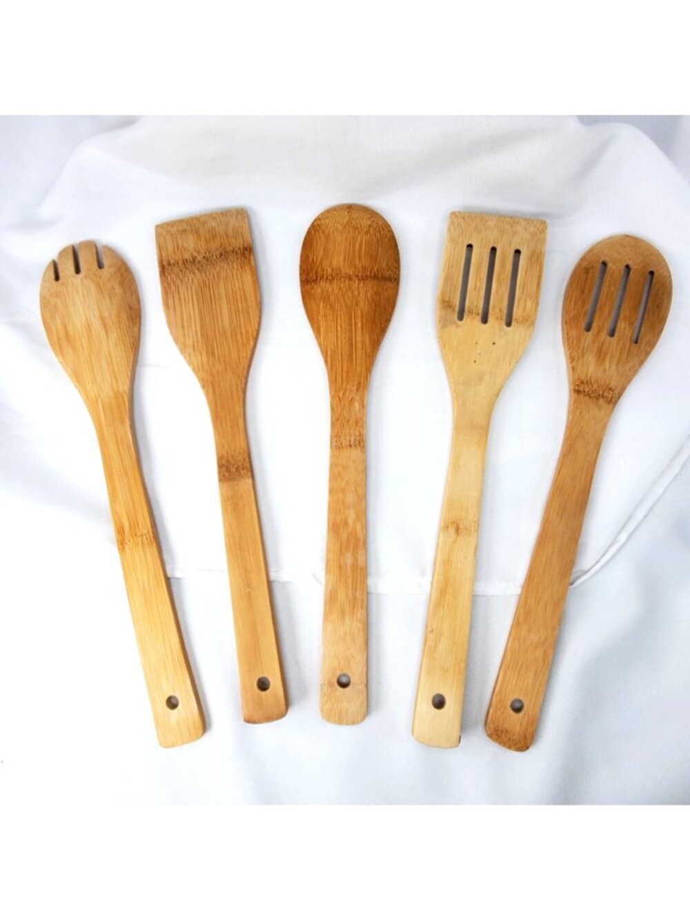 Harry Potter Engraved Bamboo Cooking Utensils Set Of 5 Never used - Picture 5 of 6